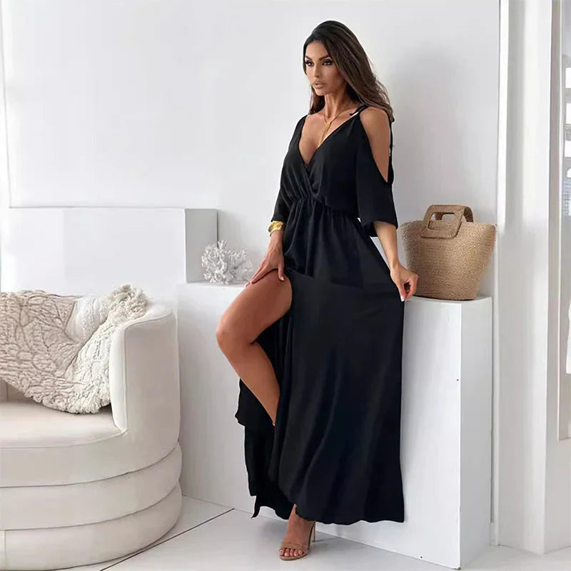 Leela™ | Robe élégante fendue au charme subtil