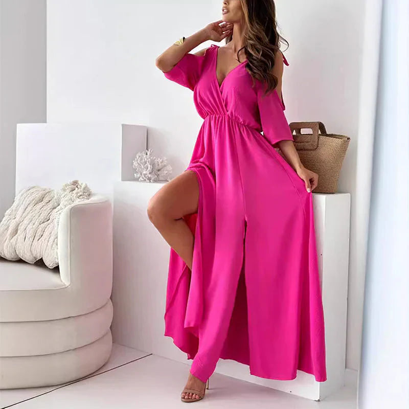Leela™ | Robe élégante fendue au charme subtil